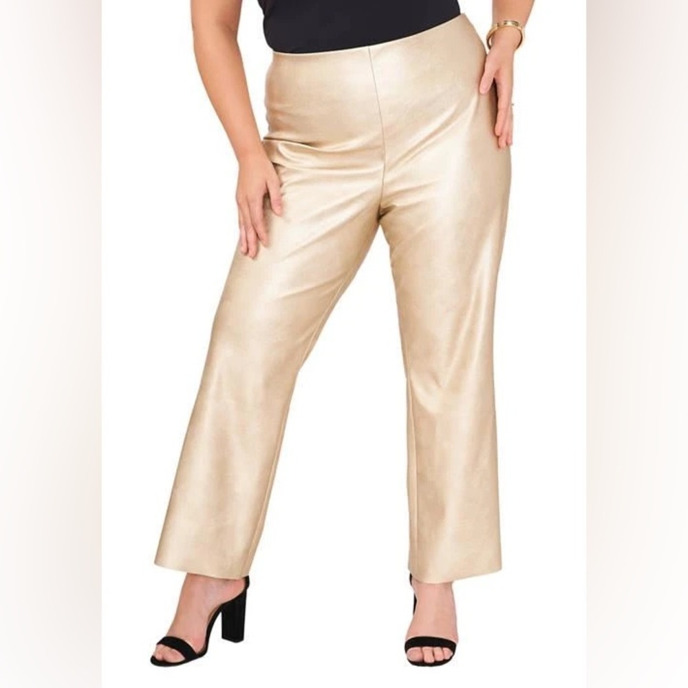 Vince Camuto Gold/Metallic Pull On Leggings NWT size 16W
